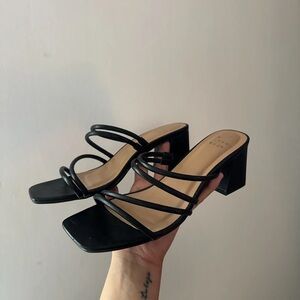 Elegant Black Strappy Heels